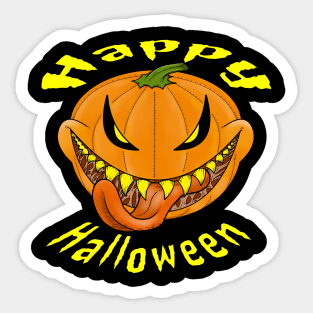 Happy Halloween Smiling Jack Sticker